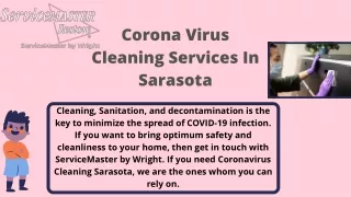 Boost Safety, Cleanliness and Hygiene with Coronavirus Cleaning Sarasota Service