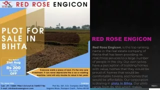 LOW COST PLOTS IN BIHTA | RED ROSE ENGICON | REAL ESTATE COMPANY IN PATNA
