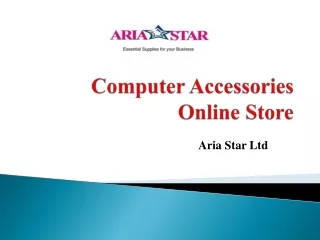 Computer Accessories Online Store