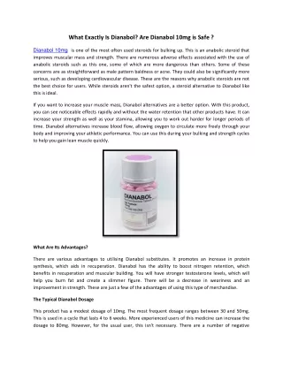 Dianabol 10mg