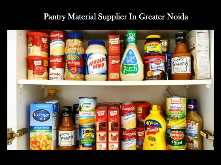 pantry material supplier in greater noida