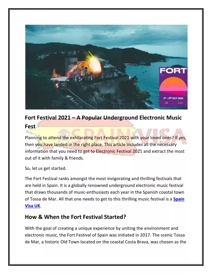 fort festival 2021 a popular underground