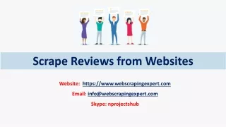 scrape reviews from websites
