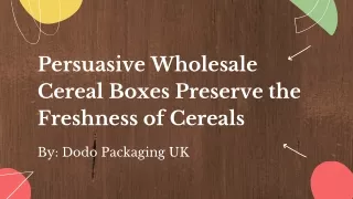 persuasive wholesale cereal boxes preserve
