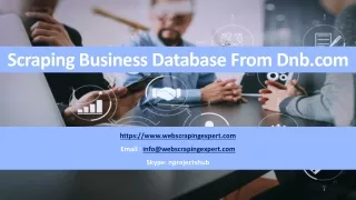 scraping business database from dnb com