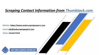scraping contact information from thumbtack com