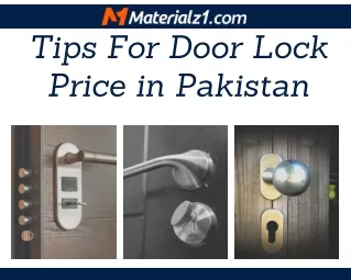 tips for door lock price in pakistan