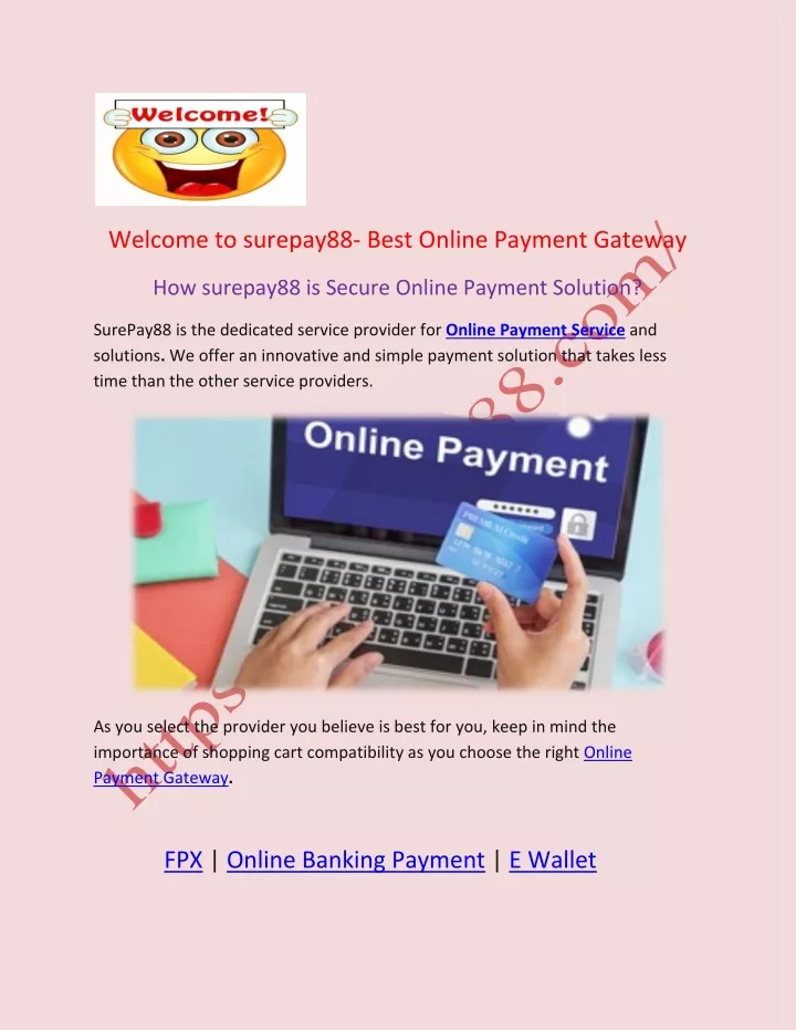 welcome to surepay88 best online payment gateway