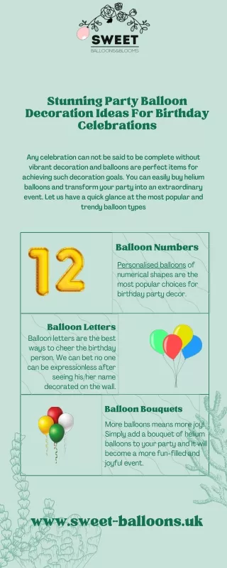 Stunning Party Balloon Decoration Ideas For Birthday Celebrations