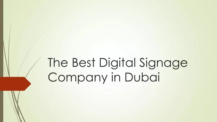 the best digital signage company in dubai