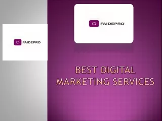 digital marketing services - faidepro