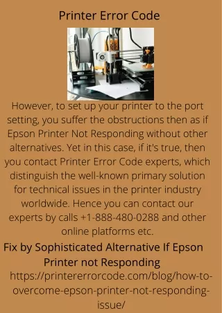 printer error code