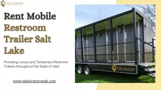 Rent Elegant Mobile Restroom Trailer Salt Lake