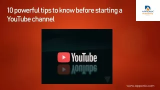 tips  for creating youtube