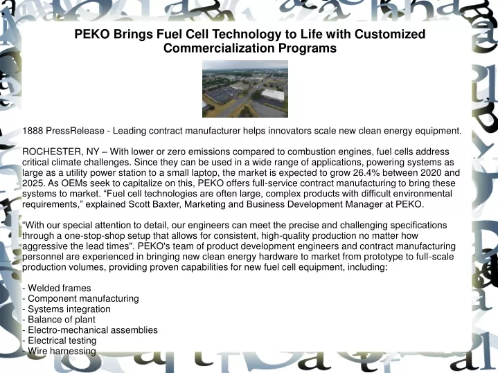 peko brings fuel cell technology to life with