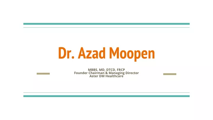dr azad moopen