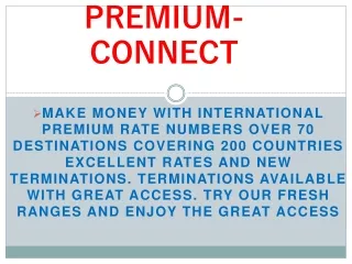 Live Traffic On International Premium Rate Numbers