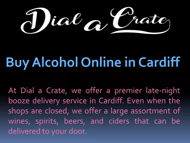 buy alcohol online in cardiff