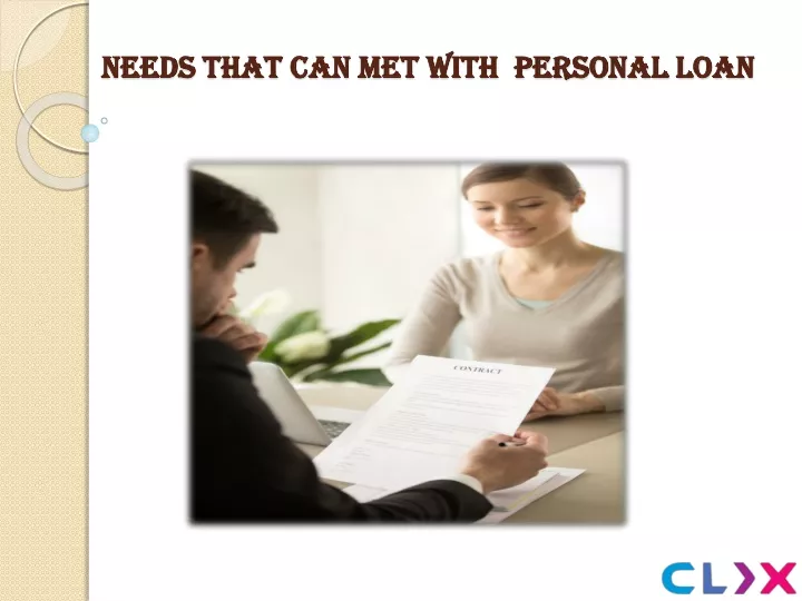 needs that can met with personal loan
