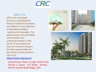 about us crc in the real estate focuses