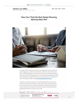 How Can I Find the Best Estate Planning Attorney Near Me?
