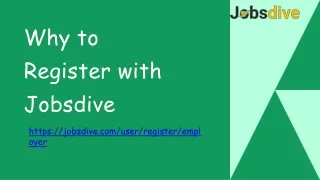 why to register in jobsdive.com