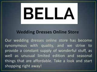 Wedding Dresses Online Store