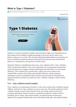 what is type 1 diabetes