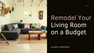 Remodel Your Living Room on a Budget