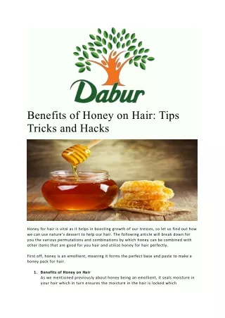 benefits of honey on hair tips tricks and hacks