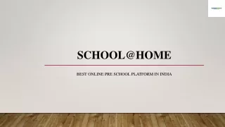 Online Classes for Nursery Students - School@Home