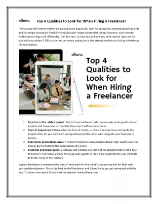 top 4 qualities to look for when hiring