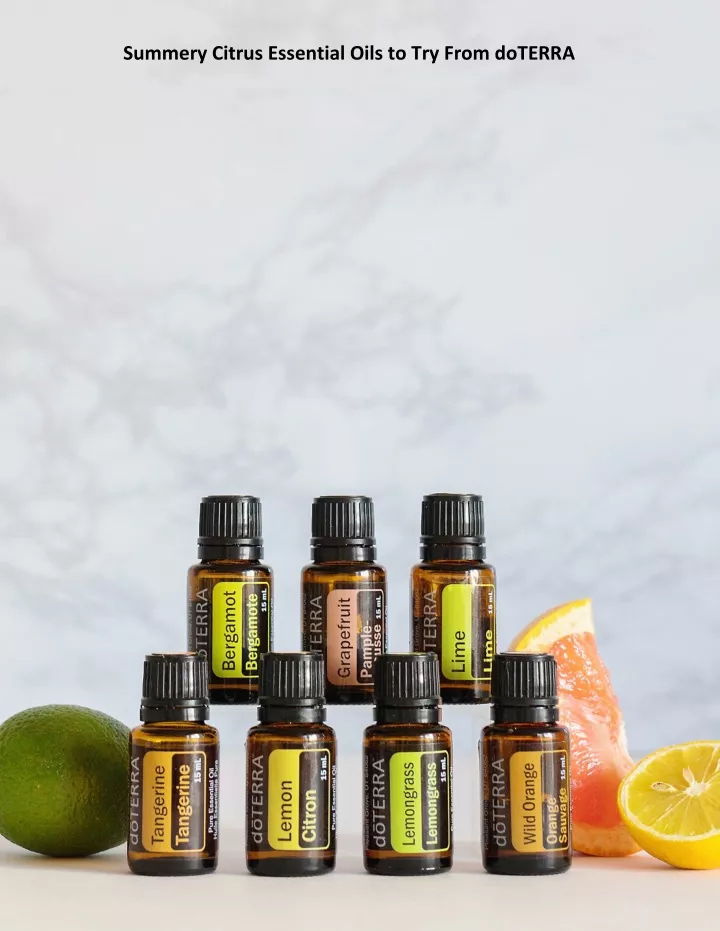 summery citrus essential oils to try from doterra