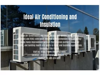 Ideal Air Conditioning and Insulation