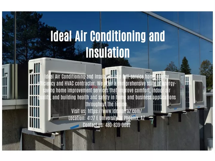ideal air conditioning and insulation