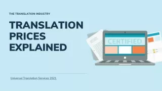 the translation industry