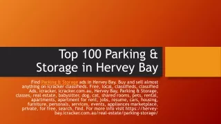 Top 100 Parking & Storage in Hervey Bay