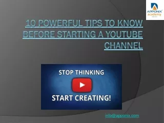 10 POWERFUL TIPS TO KNOW BEFORE STARTING PPT