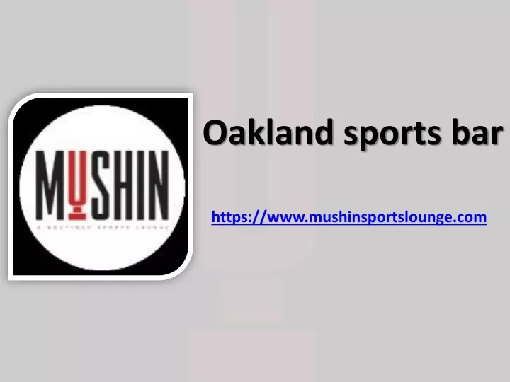 oakland sports bar