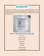 Round Bathroom Mirrors With Lights | Elegantshowers.co.uk - slide 1
