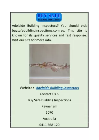 Adelaide Building Inspectors  Buysafebuildinginspections.com.au (1)