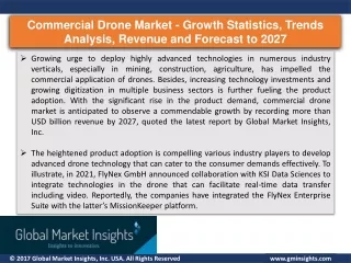 Commercial Drone Market - Growth Statistics to 2027