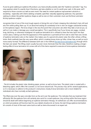 10 Pinterest Accounts to Follow About best brow lamination kit