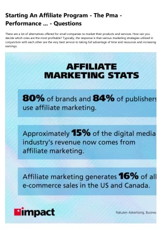 20 Things You Should Know About Affiliate network