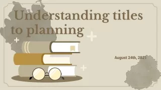 the planning process