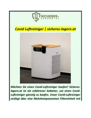 Covid Luftreiniger  sicheres-lagern.at