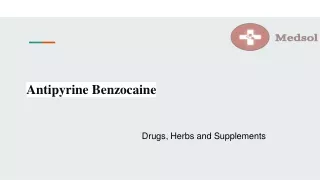 antipyrine benzocaine