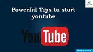 Tips for youtube