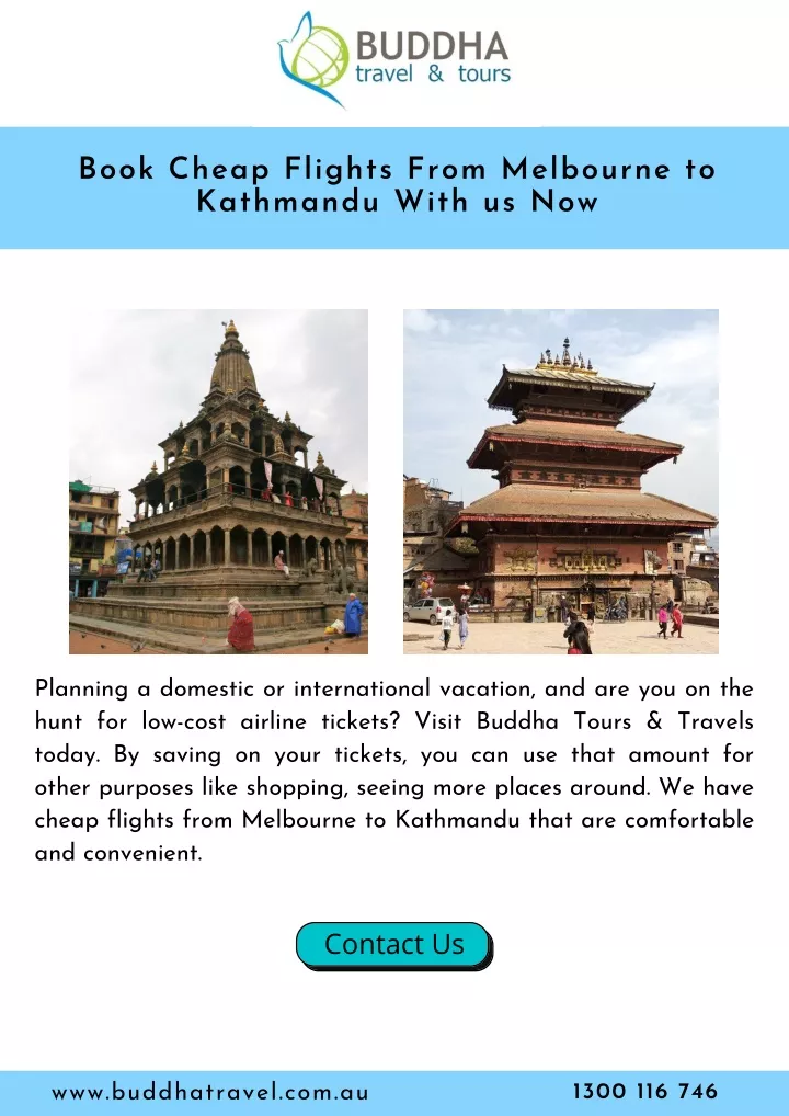 book cheap flights from melbourne to kathmandu