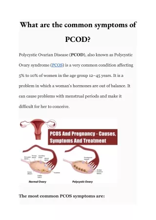 what are the common symptoms of